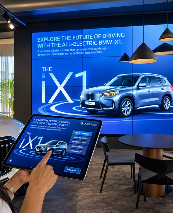 IPAD SYNCED Interactive screen