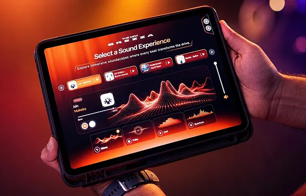 iPad-controlled sound experience for the Maruti Suzuki Brezza launch.